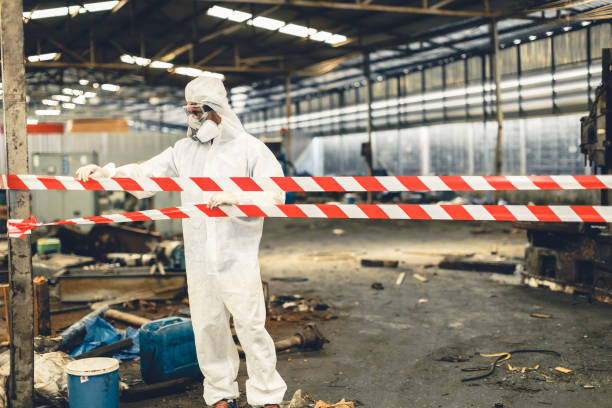 Professional Biohazard technician working in Denville, NJ